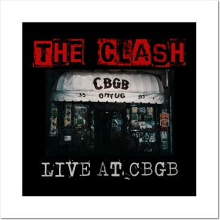 the clash live at cbgb Posters and Art